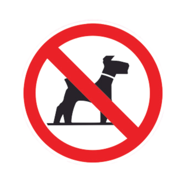 Panneau DIBON Animaux domestiques interdits BALI-DIB084